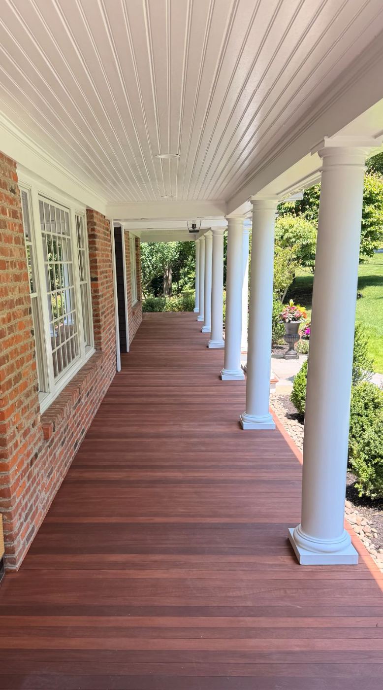 Covered porch walkway